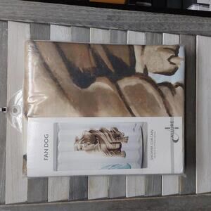 Allure Fan Dog Shower Curtain - Stylish and Unique Bathroom Decor